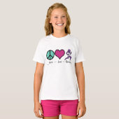 ピースラヴランニングィーズ Tシャツ (正面フル)