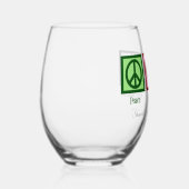 ピースラヴ実在エステートキュートカスタム不動産仲介業者 ステムなしワイングラス (右)