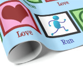 ピースラヴ走ィール – かわいいトラックランナー ラッピングペーパー (ロールコーナー)