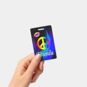 ピースリップラベル バッジ (手持ち)