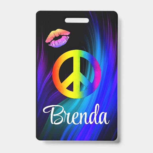 ピースリップラベル バッジ (正面)