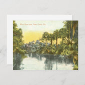 ピースリバーヴィンテージシーン，プンタゴルダフロリダ ポストカード (正面/裏面)