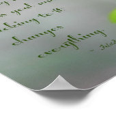 ピースリリーとフィットネスゴール ポスター (角)