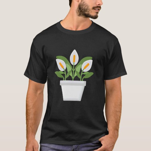 ピースリリースパチフィラム植物 Tシャツ (正面)