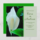 ピースリリー結婚式招待状 招待状 (正面/裏面)