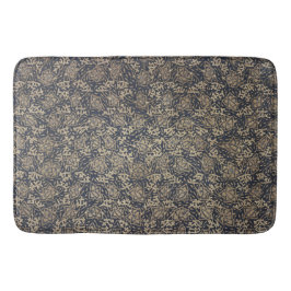 ピースルブルー&クリームろうけつ染めバスマット バスマット