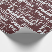 ピースレッド ラッピングペーパー (角)