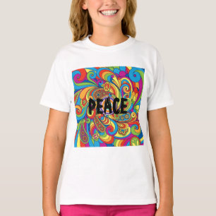 ピースレトロスタイル Tシャツ