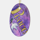 ピースワ感動的ードアートカスタムオーナメント セラミックオーナメント (左)