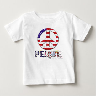 ピース乳児Tシャツ ベビーTシャツ