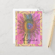 ピース想像絞り染めフラワーウォーターカラーアート