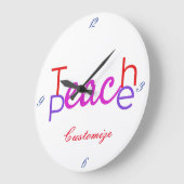 ピース教えサンダー_コーブ ラージ壁時計 (傾斜)