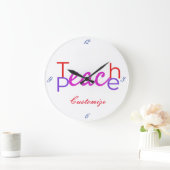 ピース教えサンダー_コーブ ラージ壁時計 (ホーム)