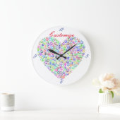 ピース教えハートサンダー_コーブ ラージ壁時計 (ホーム)