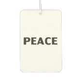 ピース白黒ミニマモダンリストシンプル車 カーエアーフレッシュナー (正面)