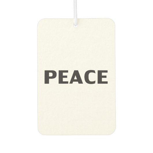 ピース白黒ミニマモダンリストシンプル車 カーエアーフレッシュナー (正面)