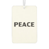 ピース白黒ミニマモダンリストシンプル車 カーエアーフレッシュナー (裏面)