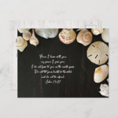 ピース聖なる書物、 経典心地よいシーシェルズウッド ポストカード (正面/裏面)