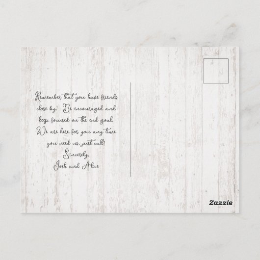 ピース聖なる書物、 経典心地よいシーシェルズウッド ポストカード (裏面)