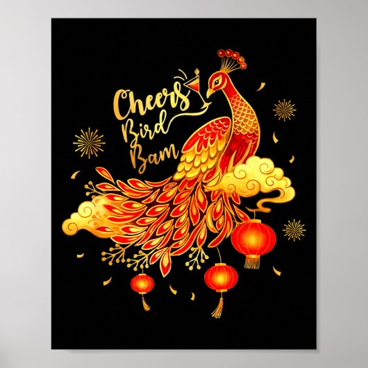 ピース雀 Cheers Bird Bam 中国麻雀ゲーム ポスター (正面)