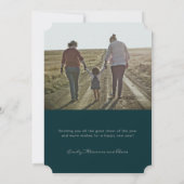 ピース鳩とオリーブ枝ホリデーカード 招待状 (裏面)