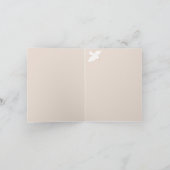 ピース鳩クリスマスプレゼントサンキューカード サンキューカード (内部)