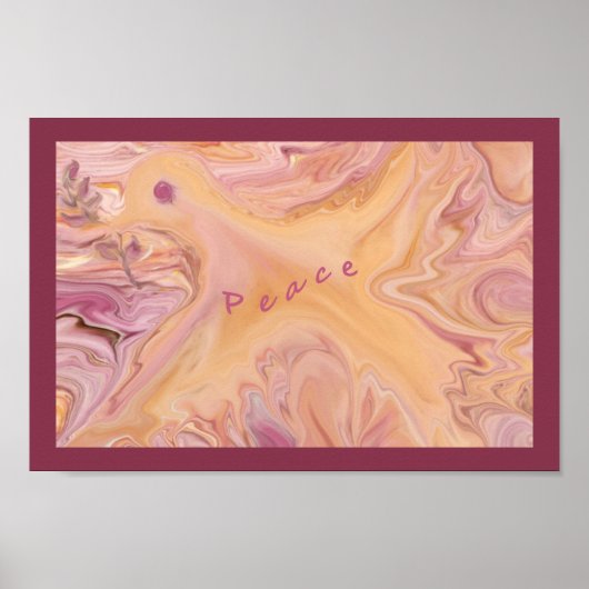 ピース鳩スクエアポスター ポスター (正面)