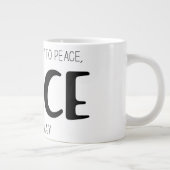 ピース2 ジャンボコーヒーマグカップ (右)