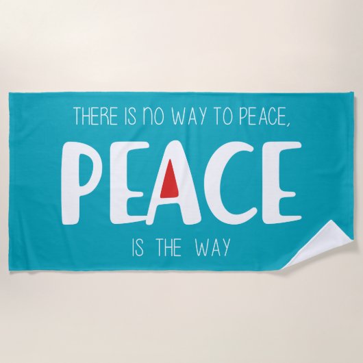ピース2 ビーチタオル (正面)