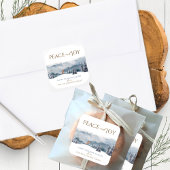 ピース アンド ジョイ, 水彩の森とキツネのホリデー スクエアシール