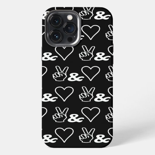 ピース アンド ラブ Case-Mate iPhoneケース iPhone 13 Pro Maxケース (裏面)