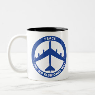 ピース·ザ·オファッションドールド·ウェイ- B-52Gブルー ツートーンマグカップ