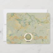 ピース&ジョイ セージグリーン&ゴールド フォトカード シーズンカード (裏面)