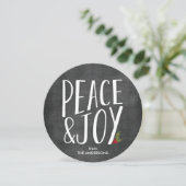 ピース＆ジョイ　チョークボードラウンドホリデーカード シーズンカード (スタンド正面)