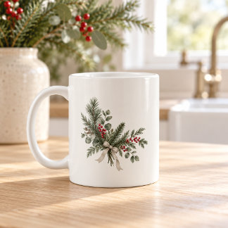 ピース&ジョイ ノルディックボタニカル クリスマス コーヒーマグカップ