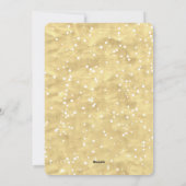 ピース タイポグラフィ おしゃれ ゴールドの鳩 現代の写真 シーズンカード (裏面)