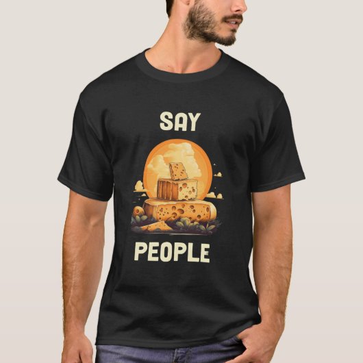 ピース チーズ Tシャツ (正面)