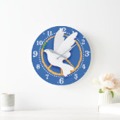 ピース·ドーブ·ピース·サイン·クロック ラージ壁時計 (ホーム)