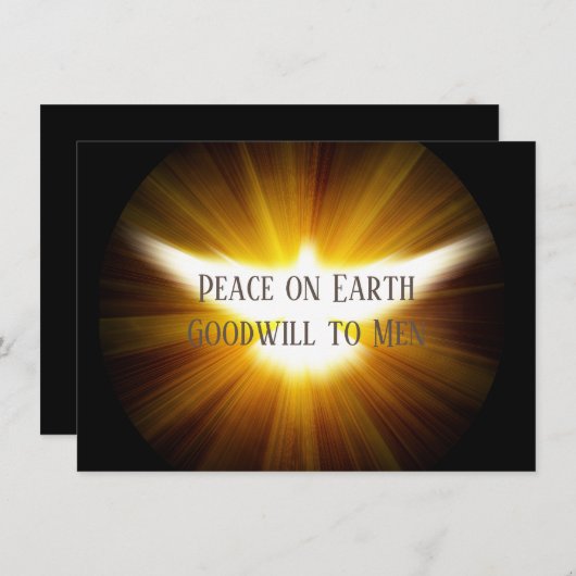 ピース·ドーブ|人間に対する地球の平和 招待状 (正面/裏面)