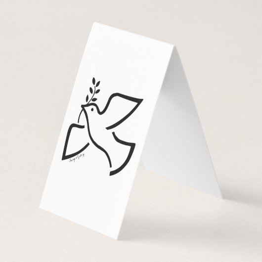 ピース·ドーブ 名刺 (裏面)