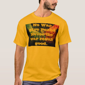 ピース・ノー・ウォー メンズTシャツ Tシャツ