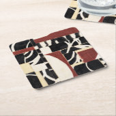 ピース&パーツI スクエアペーパーコースター (アングル)