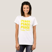 ピース ピース ピース プリティ プリーズ Tシャツ (正面フル)
