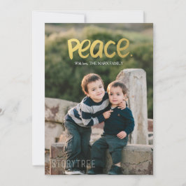 ピース | ホリデー フォト カード