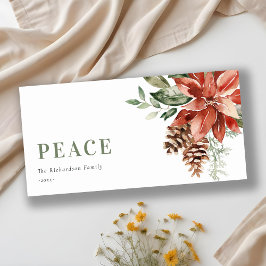 ピース ポインセチア バンチ ウォーターカラー パイン クリスマス