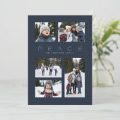 ピース モダン ミニマル 5 フォト ネイビー クリスマス (スタンド正面)