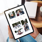 ピース モダン ミニマル 5 フォト ブルー クリスマス