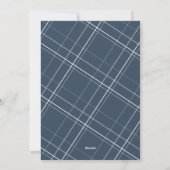 ピース モダン ミニマル 5 フォト ブルー クリスマス (裏面)