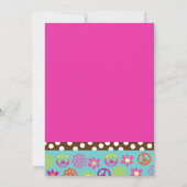 ピース&ラブヒッピーパーティの招待状 招待状 (裏面)