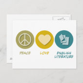 『ピース・ラブ英文学』 ポストカード (正面/裏面)
